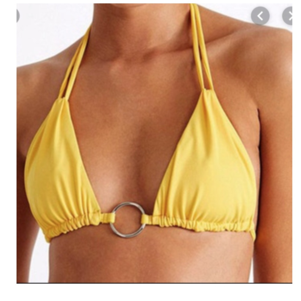 NWT BANANA MOON Oro Ring Triangle Bikini Swim Top